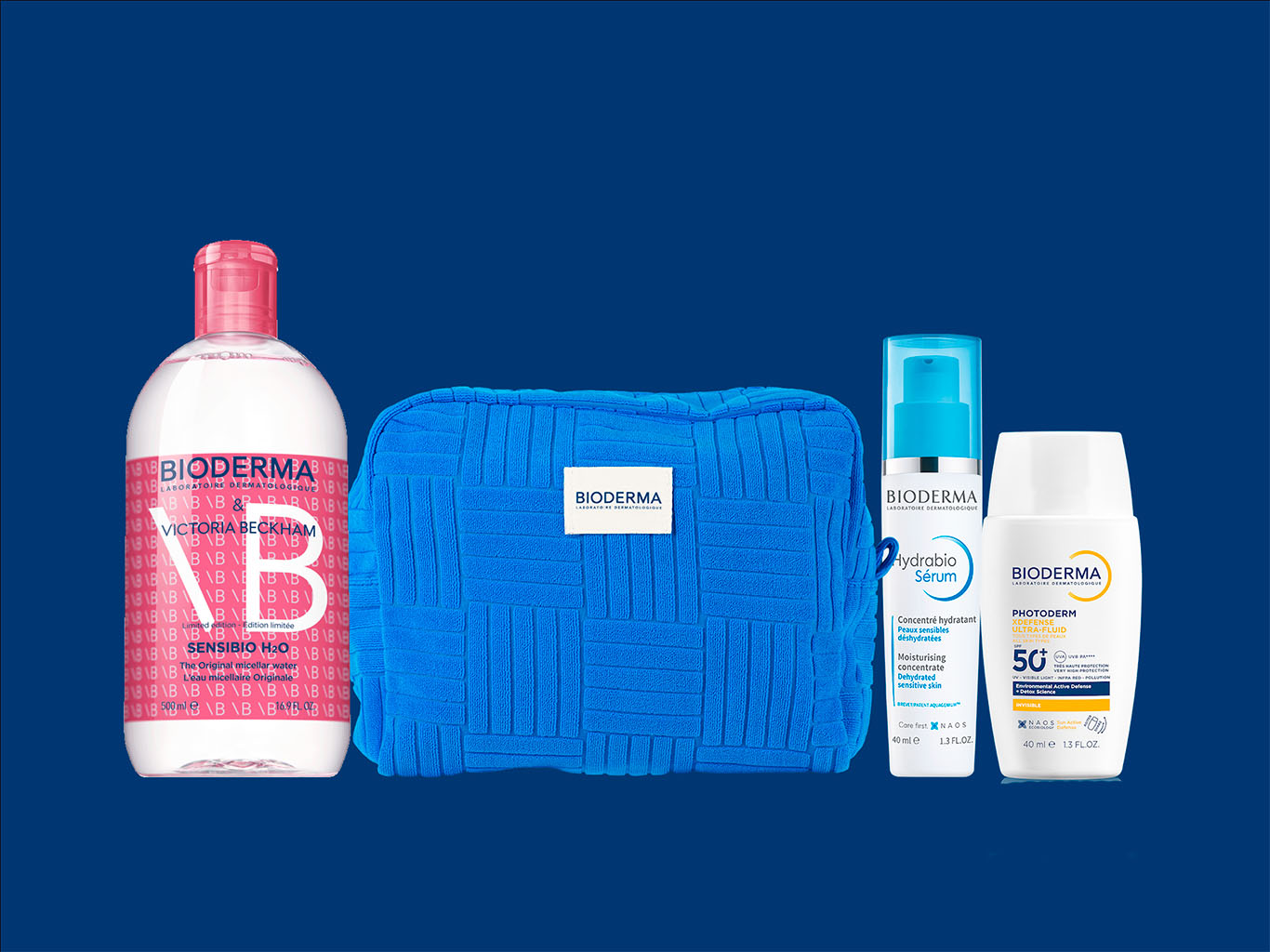 Cosmetiquera azul de regalo en compras con cuenta