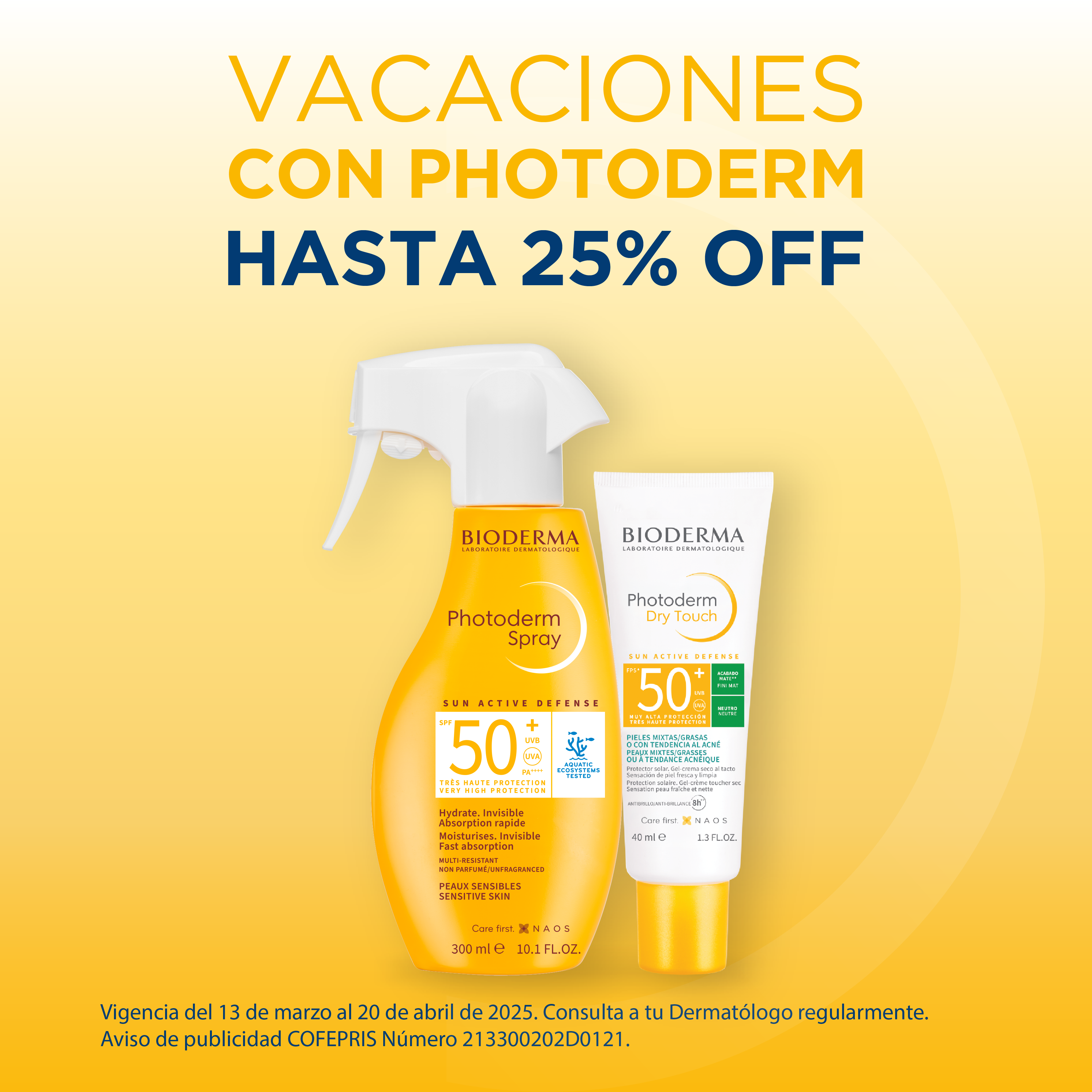Hasta 25% de descuento en productos seleccionados